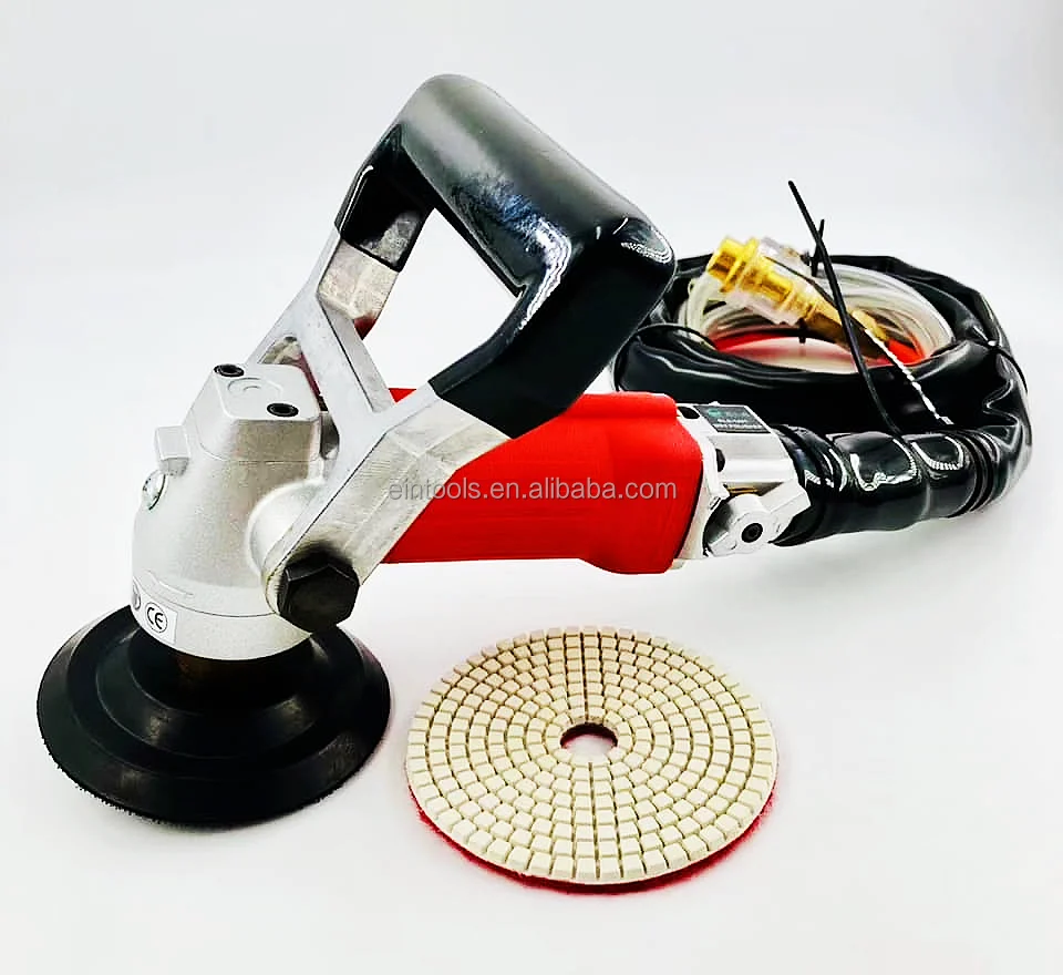 

Pneumatic Air Wet Polisher with 4 inch Backer Pad M14 Thread for Marble Granite Stone Polishing