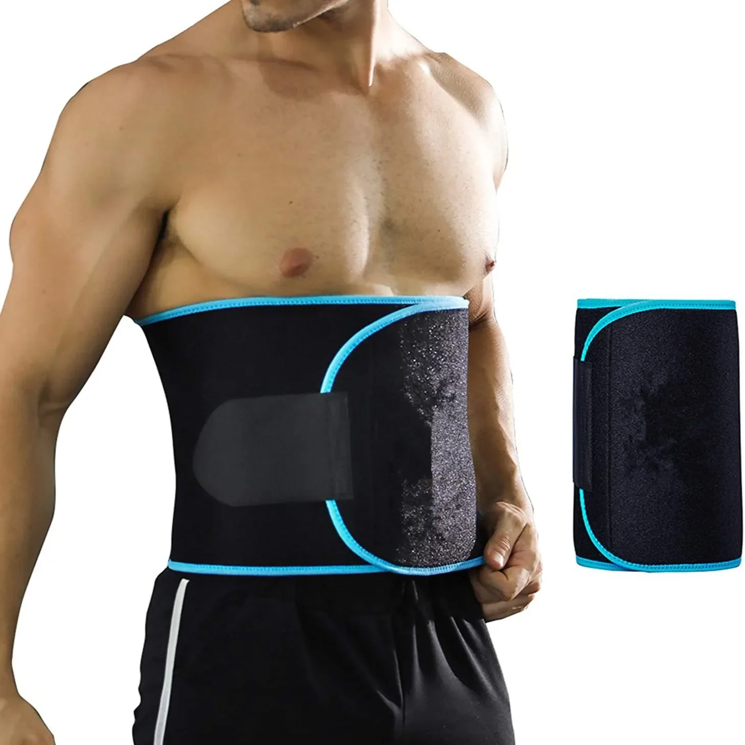 Cinturón Deportivo para Fitness, Absorbente de Sudor, Moldeador de Cintura para Hombres y Mujeres, Faja Reductora de Abdomen, Ropa Interior Moldeadora