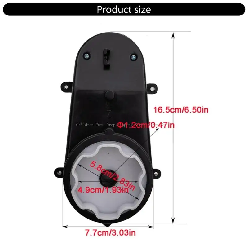 업그레이드 된 12V RS390 어린이를위한 전기 기어 박스 오프 로드카 차량 강화 등반