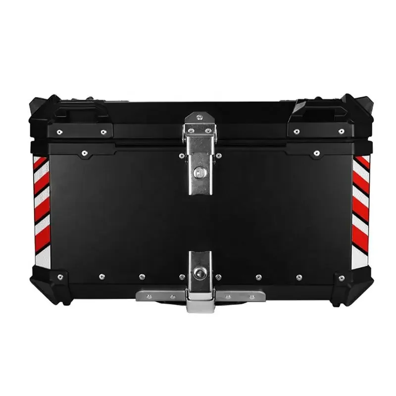 100L Black F2-Moto Top Box Motorcycle Top Case Motorcycle Aluminum Motorcycle Delivery Box