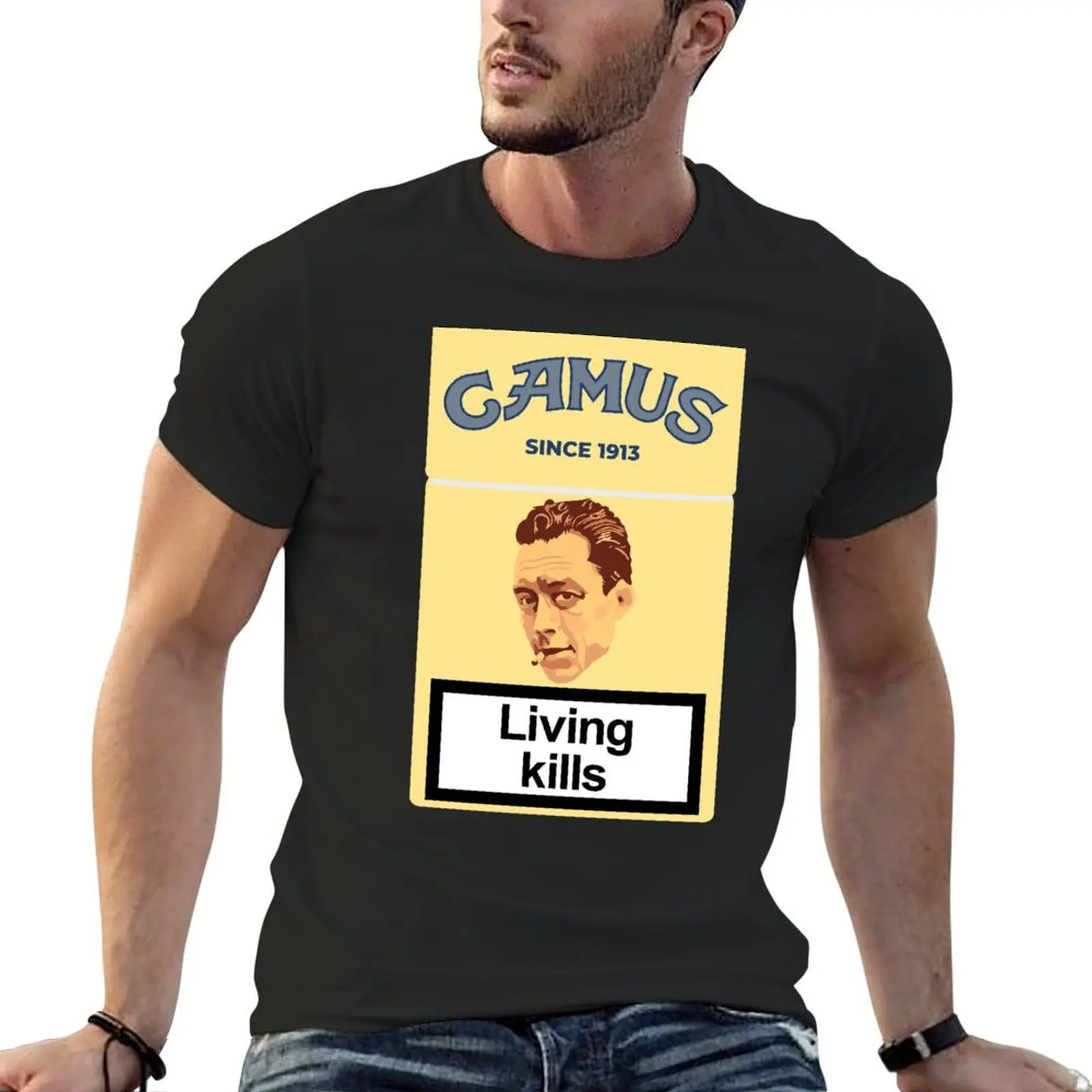 

Philosopher Albert Camus T-Shirt basketball graphic tees anime Men's t-shirts