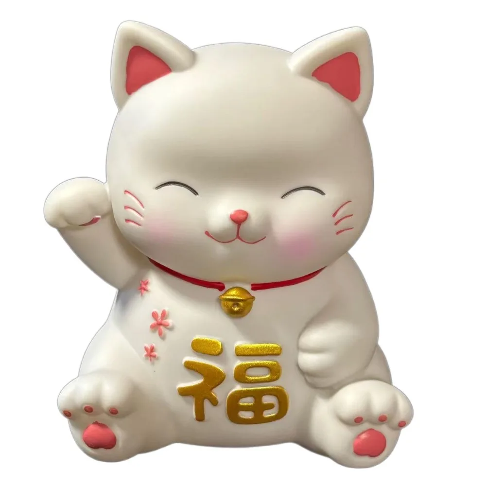 ถังออมทรัพย์ Lucky Cat Piggy Bank ดีสัญลักษณ์ตกแต่งปีใหม่กล่องการ์ตูนเปิดการ์ตูนกล่องเงินตกแต่งของขวัญ