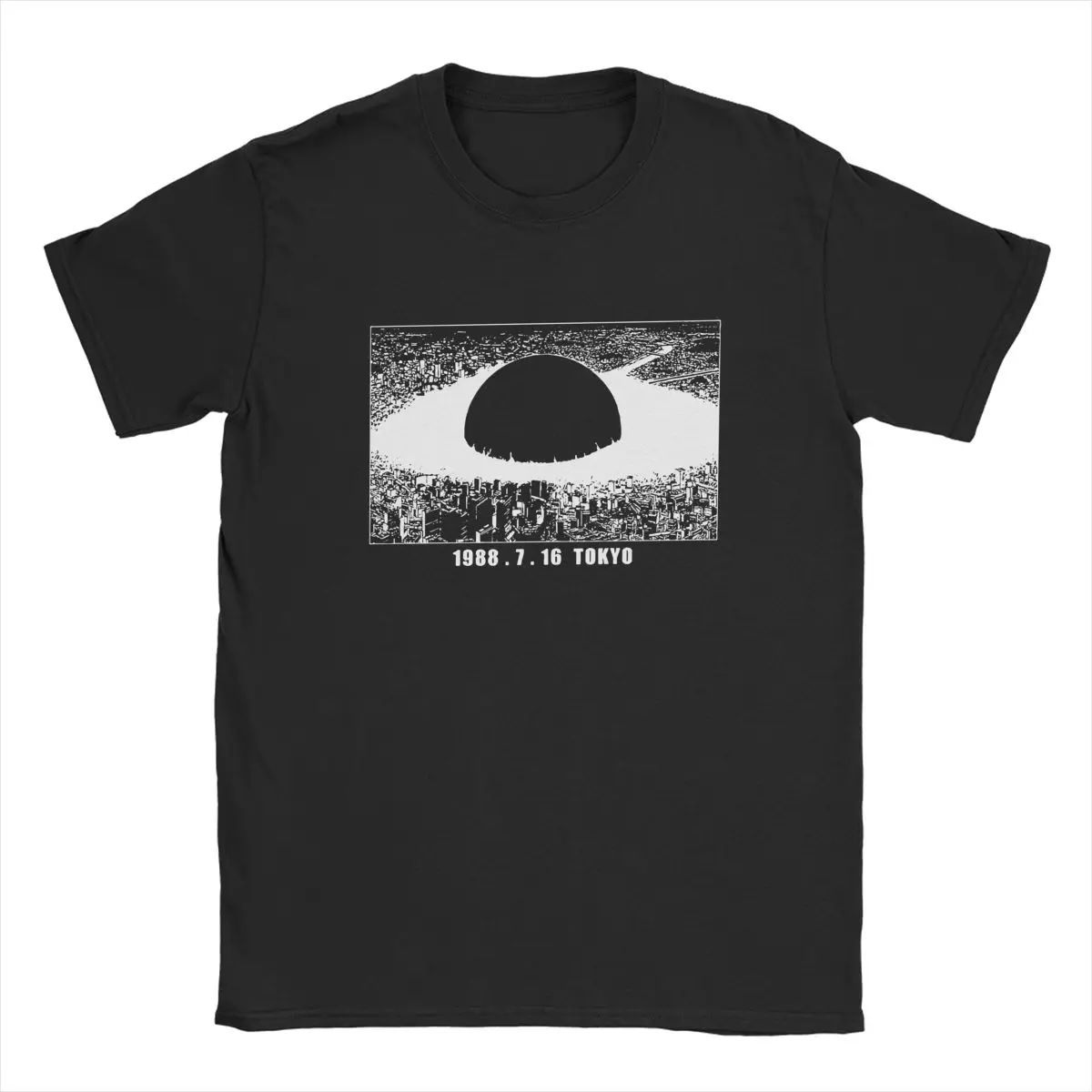 Streetwear Vintage T-Shirt Akira 1989 Game Anime Movie Japan Black Men Short Cotton Plus Size Tees Harajuku tops Casual Unisex image 5
