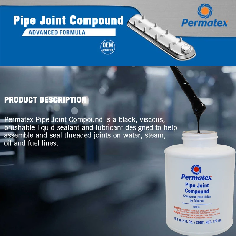 Permatex 80045 heat-resistant insulation, anti-oxidation and waterproof pipeline joint sealant
