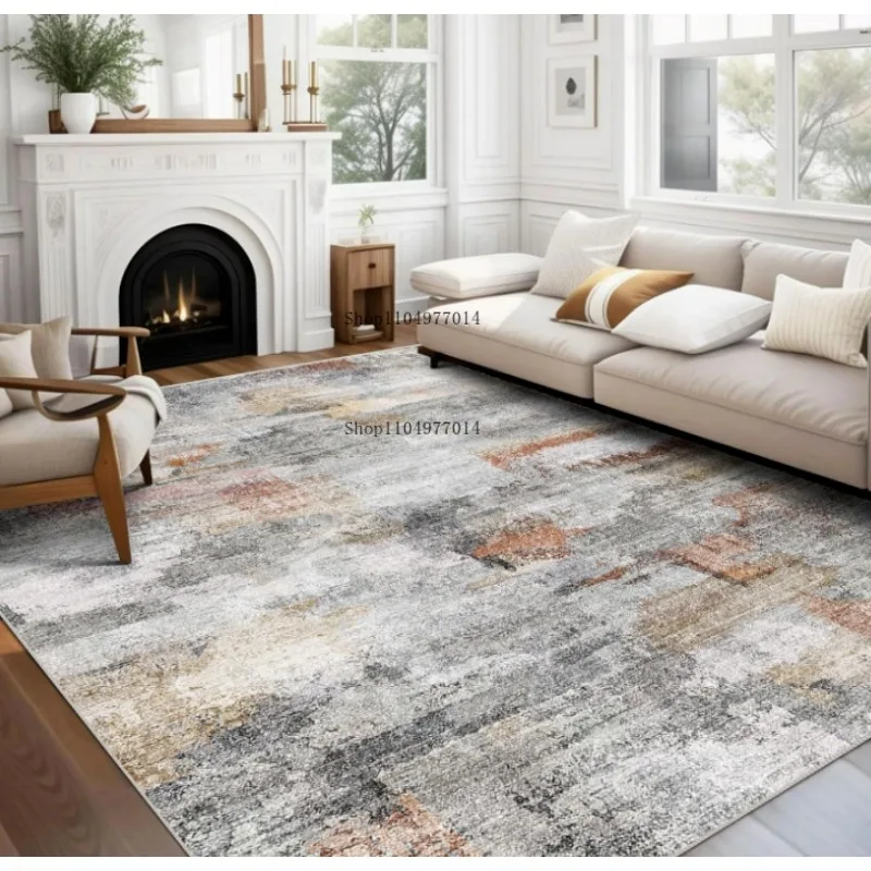 

Серый ковер для гостиной, нескользящий современный абстрактный ковер, который можно стирать в машине, подходит для спальни, ковер для столовой.