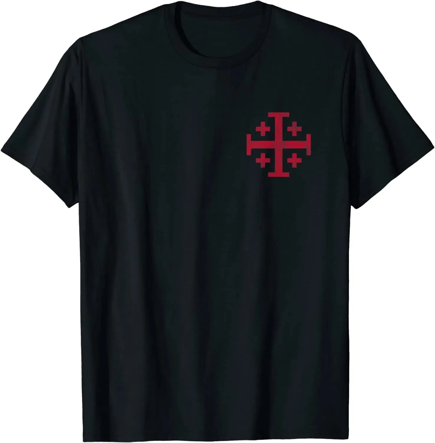 2024 Knight\'s Templar Jerusalem Cross Kingdom of Jerusalem Men T-Shirt Short Sleeve Casual 100% Cotton O-Neck Summer TShirt