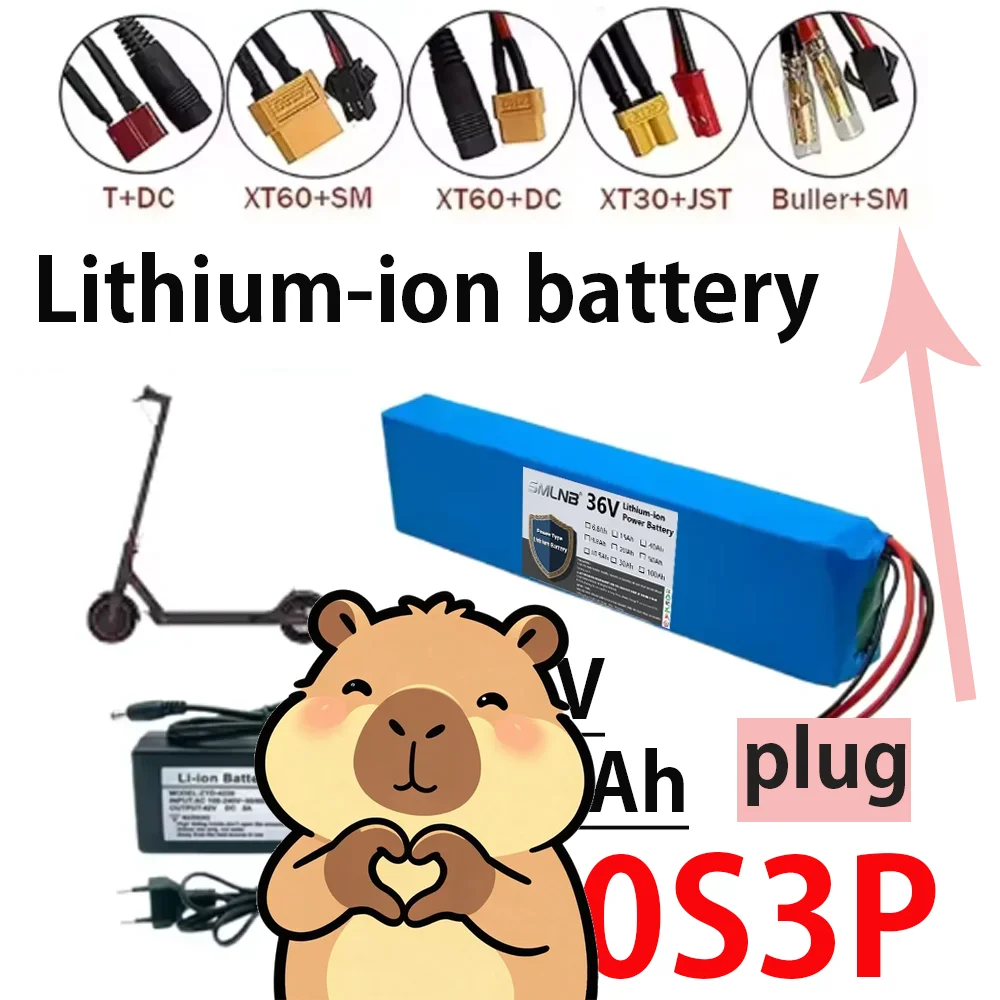 2026 10S3P Upgrade 36V 100000mAh 36v Electric Scooter Battery Pack 36v Battery Scooter 18650 Lithium M365 Electric Scooter