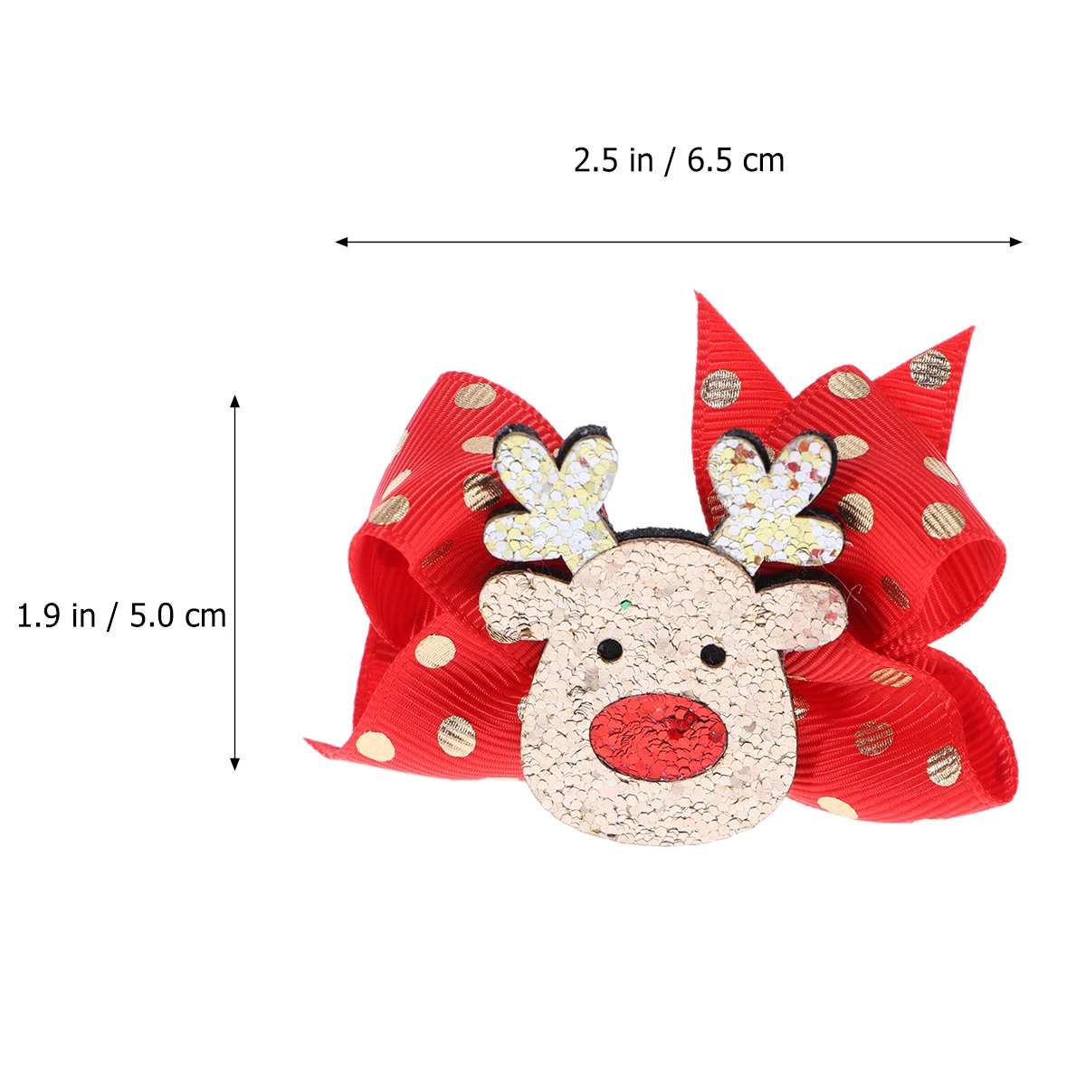 

5pcs Christmas Hair Clips Santa Hat Deer Sequin Barrettes Decorative Hairpins Party Birthday Costume Set