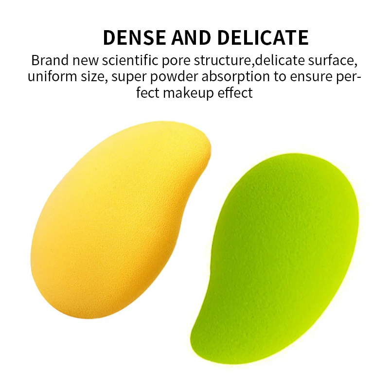 Didesun 1pcs Mango Beauty Sponge Cosmetic Puff Beauty Egg Makeup Foundation Applicator Wet And Dry Makeup Sponge Tool