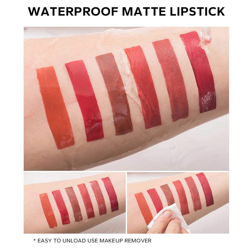 BEAUTY GLAZED 24H Long Lasting Liquid Matte Waterproof Lipstick Lip Gloss Makeup Matte Lip Tint  Maquiagem  Make Up