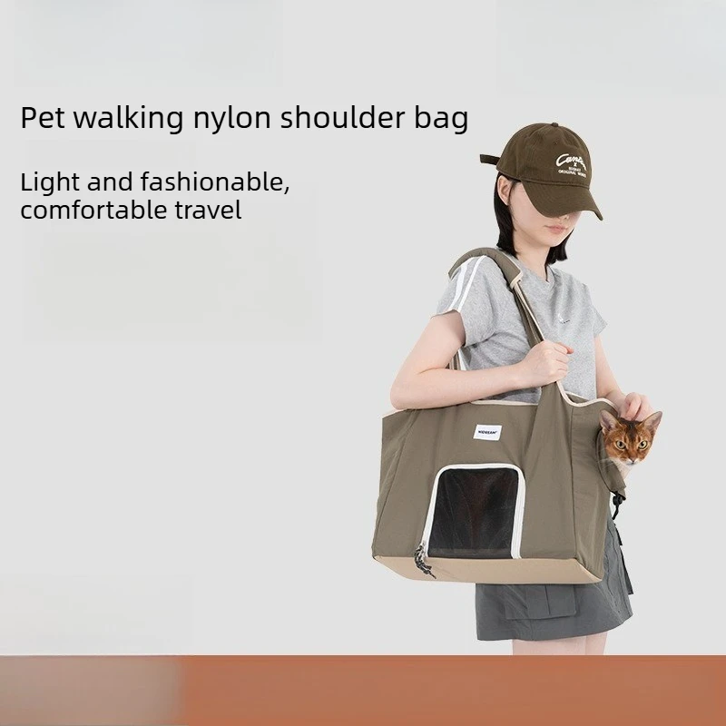 

Portable Cat Carrier Bag Breathable Escape Proof Lightweight Shoulder Pet Travel Bag for Cats Small Dogs Outdoor Supplies