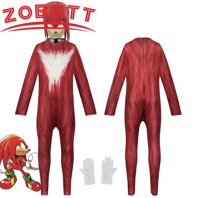 Cartoon Boy Sonic Series Cosplay Characters Girl Cartoon Cute Jumpsuits Mask Suit for Boy Halloween Stage Perform Costume