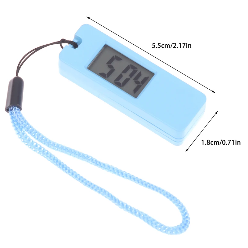 1Pc 発光 LED キーホルダー懐中時計ミニサイレント LCD デジタルディスプレイ電子時計ポータブル学生試験旅行ポケットウォッチ
