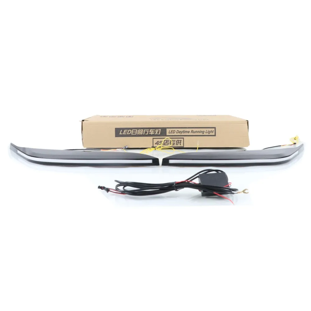 Luces de circulación diurna de coche para Toyota Tundra Sequoia 22 23, faro LED DRL + Streamer intermitentes amarillos, escaneo de arranque