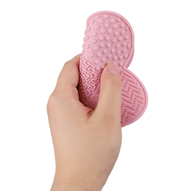 Silicone Make Up Cleaning Brush Scrubber Pad Cleansing Washing Tool Cosmetic Silicone Makeup Brush Mat Cleaner with Suction Cup