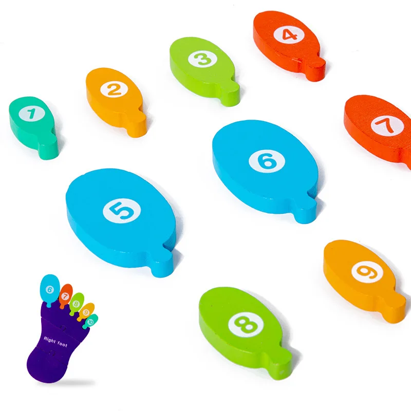 1 Pairs Palms and Soles Cognitive Puzzle Puzzle Kindergarten Children's Body Structure Cognitive Science and Education Toys