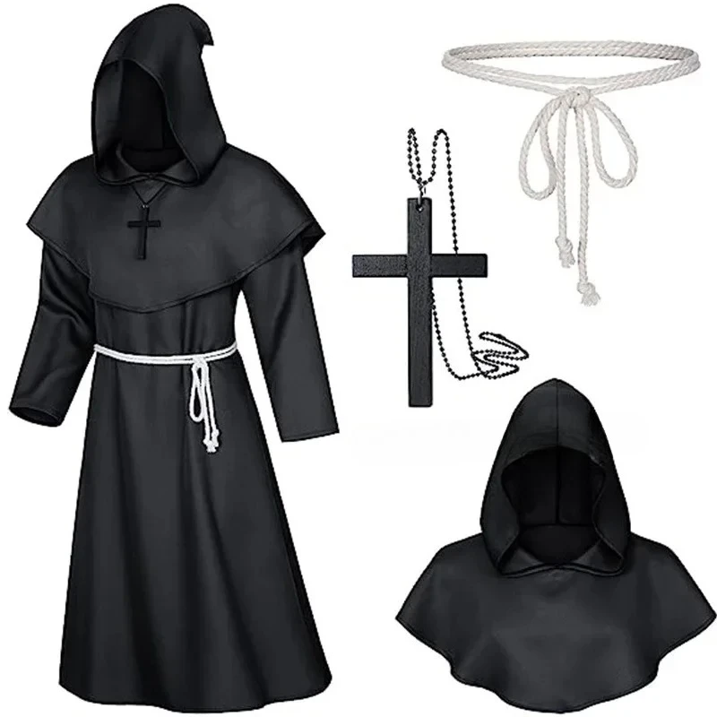 Conjunto De Accesorios De Disfraz De Mago, Disfraz De Mago Con Sombrero Mágico, Varita Y Otros Acces Er