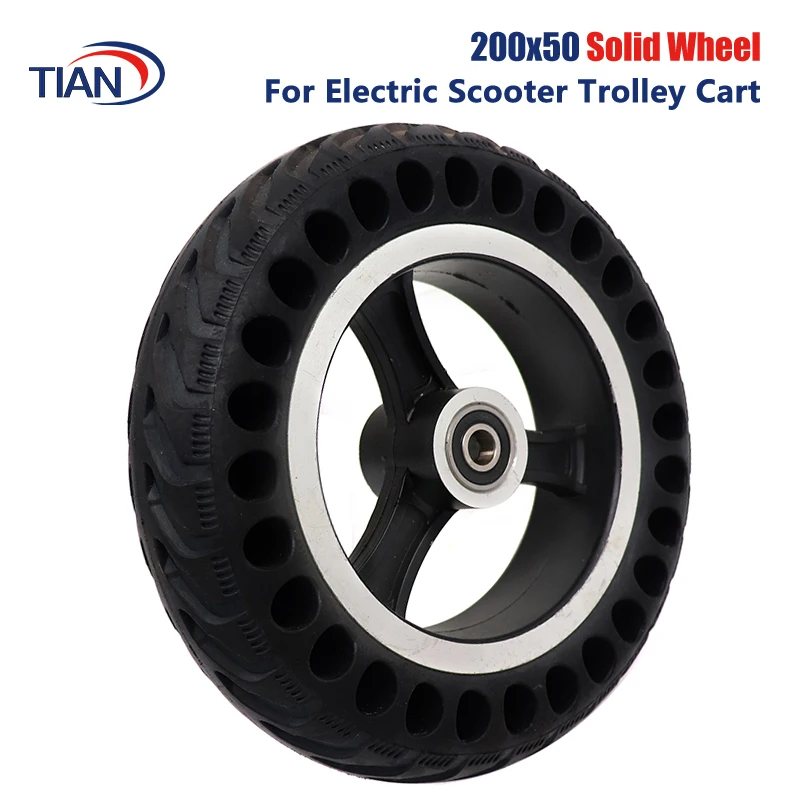 Non inflatable wheel 200x50 soild tyre 200X50 Full Wheels Size 8X2