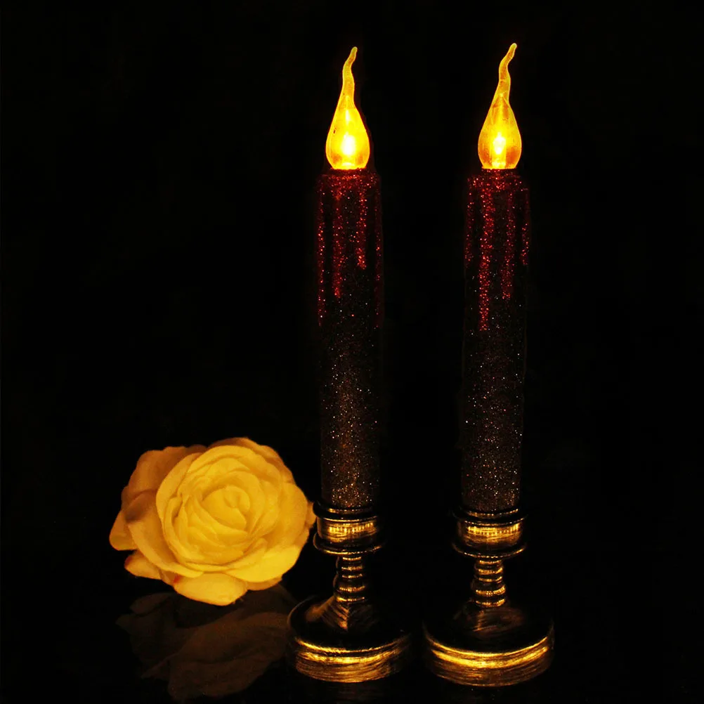 

2Pcs LED Night Lights Durable Medium Size Halloween Scene Lamps for Holiday Decoration Parties Lamp