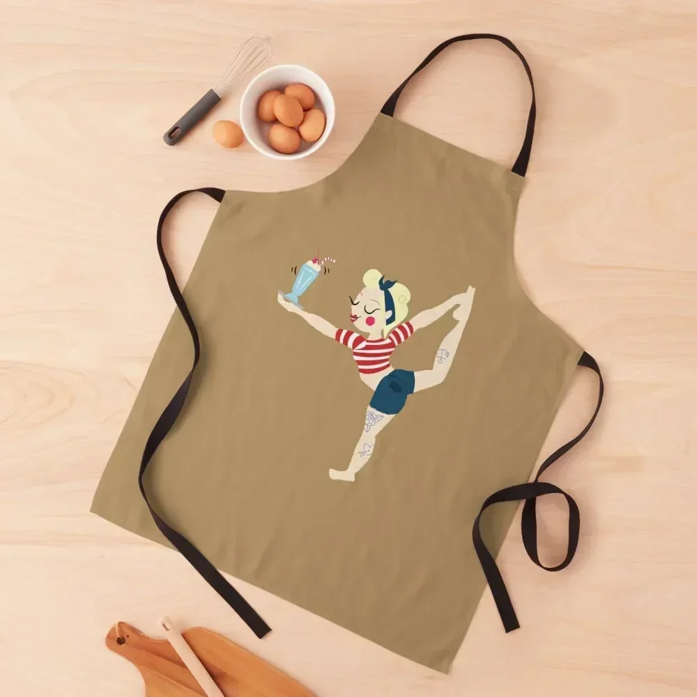 

Pin Up Yoga Apron Kitchen Apras Man cooks clothes Useful Things For Kitchen Women's Apron