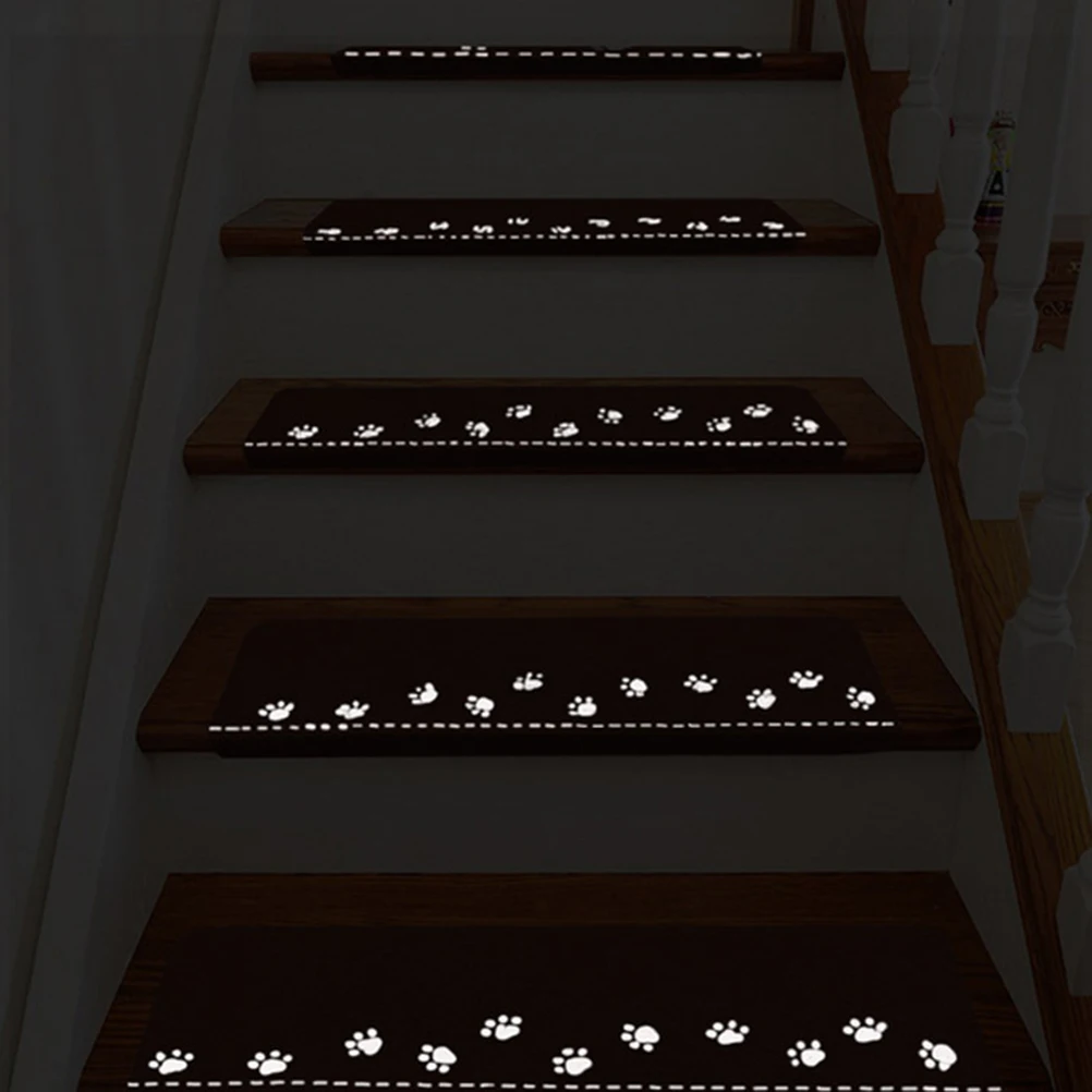 

Luminous Stair Mat Night Glow Anti Slip Treads Soft Premium Fabric Adhesive Back Strong Resistance Stair Carpet Non Slip