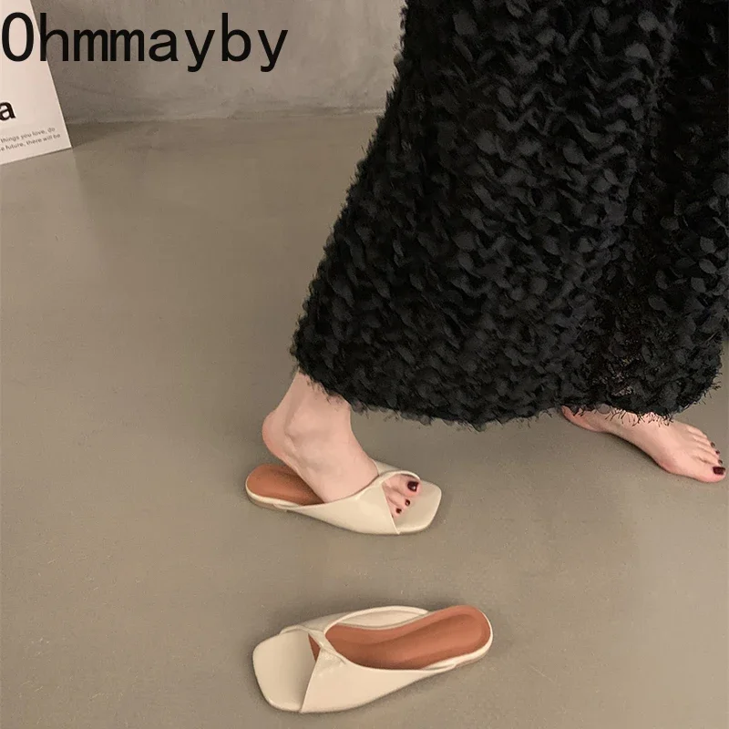 2024 Designer Summer Women Slipper Fashion Comfort Ladies Open Toe Flats Slides Casual Beach Dress Sandal Shoes