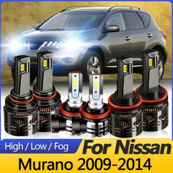 2PCS 12V High quality CANbus For Nissan Murano 2009-2014 LED Headlights 9005/HB3 High Beam H11 Low Beam Front Fog Lamp Plug&Play