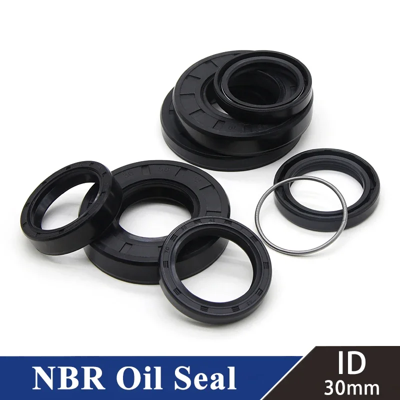 ID 30mm NBR Oil Seal TC-30*40/42/44/45/46/48/50/52/54/55/58/60/62/65/68/72*5/7/8/9/10/12mm Nitrile Rubber Shaft Double Lip