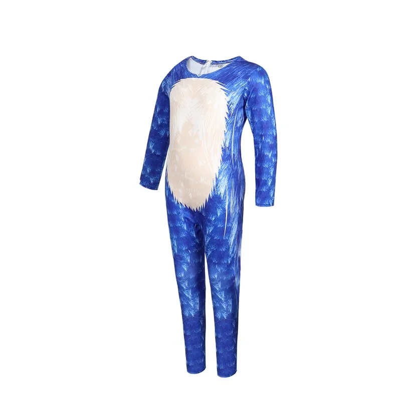 Hot selling Halloween cosplay game character Sonic tight fitting outfit Sonic jumpsuit Sonic