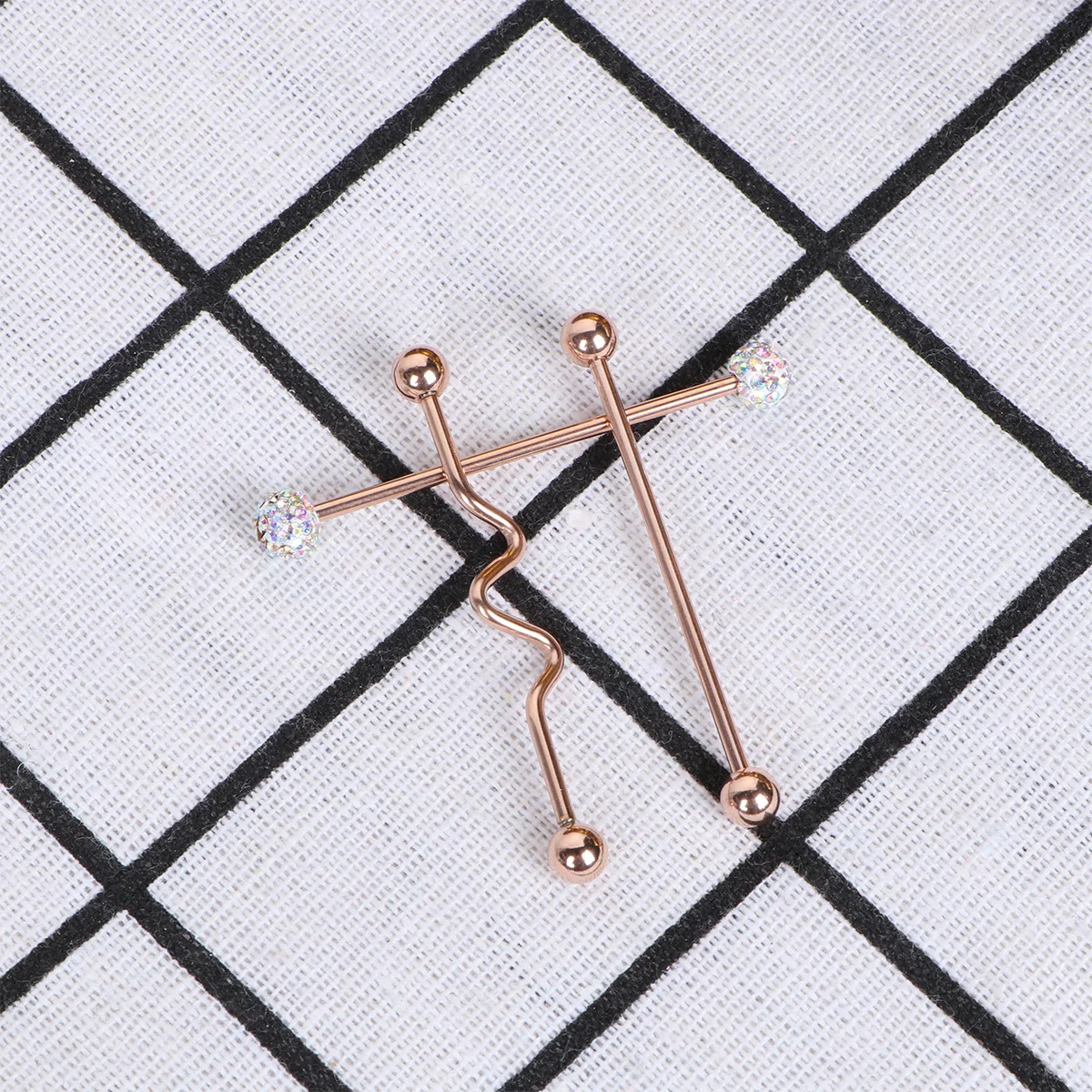 

8Pcs Stainless Steel Ear Expander Screws Industrial Barbell Studs Smooth Comfortable Unisex Piercing Jewelry Gift for Her Him