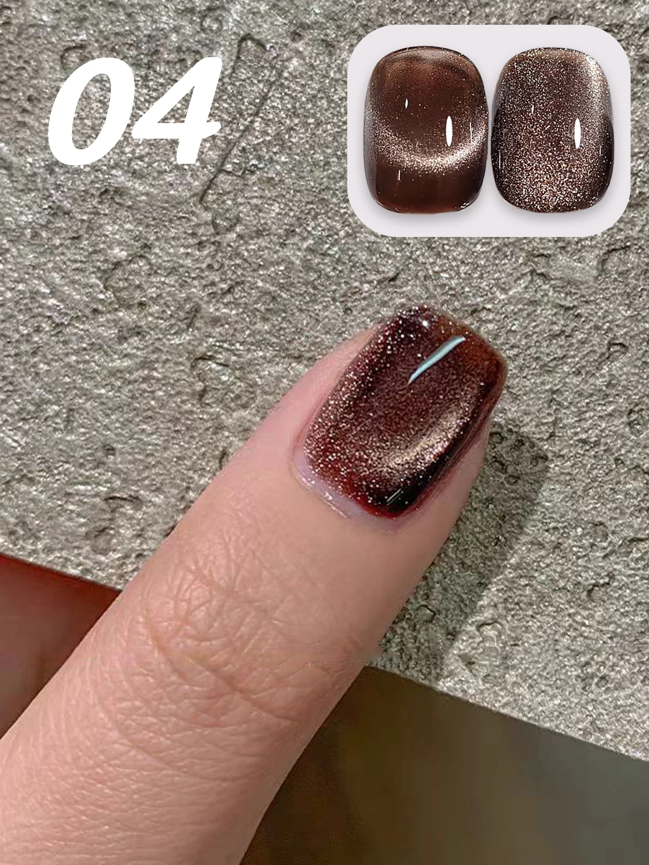 

1 шт. WS осень и зима черный коричневый янтарный гель-лак для ногтей «кошачий глаз» 2025 новый популярный отбеливающий блестящий гель со стеклянными бусинами для дизайна ногтей