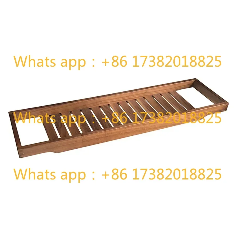 Solid Wood Bathtub Shelf Simple Storage Board for Japanese Style Bathrooms Perfect for Organizing Your Bath Accessories YT239