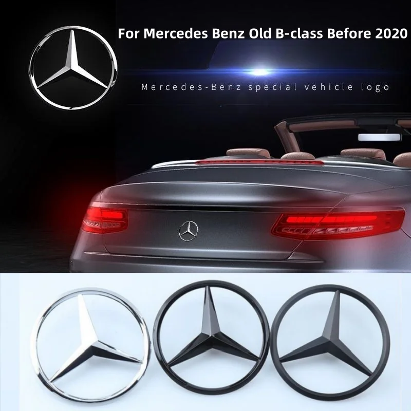 

1pcs 3D ABS Car Rear Trunk Emblem Sticker For Mercedes Benz Old B-class Before 2020 A2468170016 Mercedes Logo Badges Cover Decal