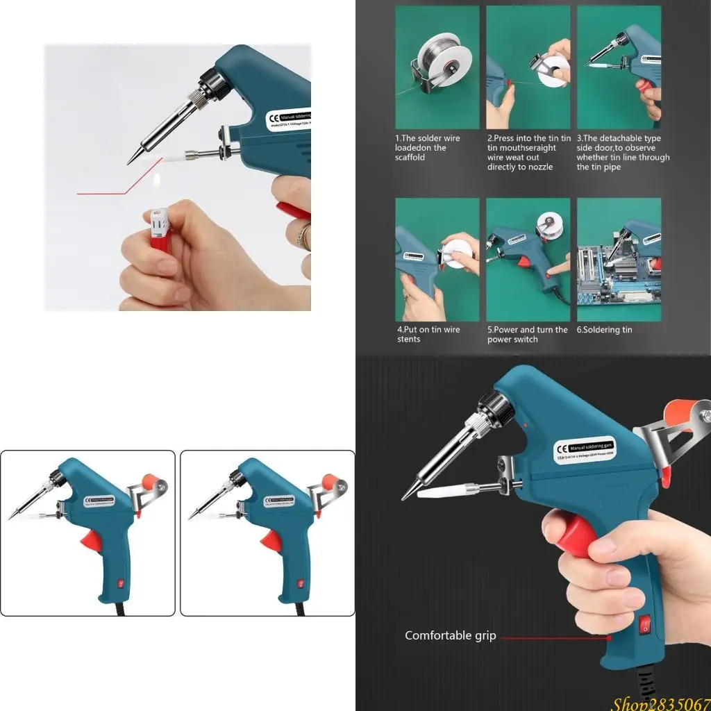 

Internal Heating 100W Soldering Guns Welding Machine Perfect For DIY Electronics 831F