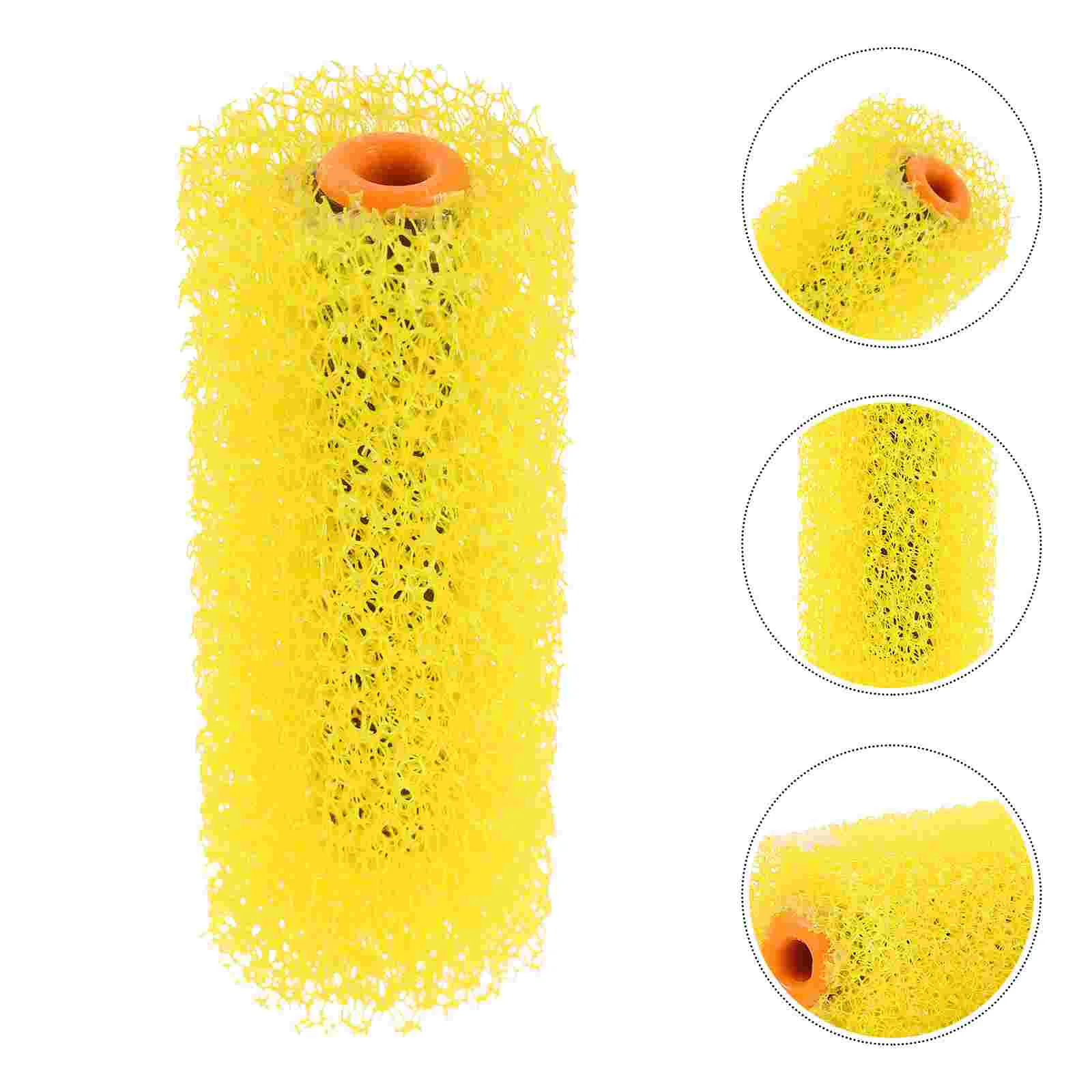 Rodillos de cepillo con textura para paneles de yeso, pintura de 4 pulgadas, espuma texturizada grande, elasticidad, esponja de flor grande, techo