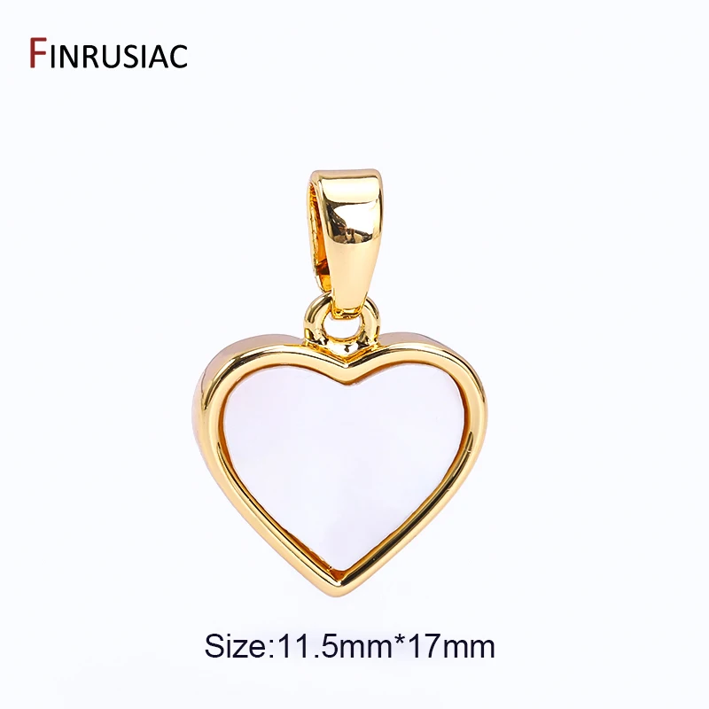 Hochwertige 18K vergoldete Messing-Herz- und Sternanhänger für die Schmuckherstellung, Muschel-Schmetterlingsanhänger für DIY-Halsketten- und Armbandherstellung. – Detail 18
