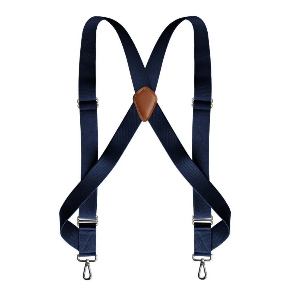 

Casual Retro Suspenders for Men British Style 3.5cm Leather Suspenders Anti-slip Suit Accessories Suspender Clip Suit