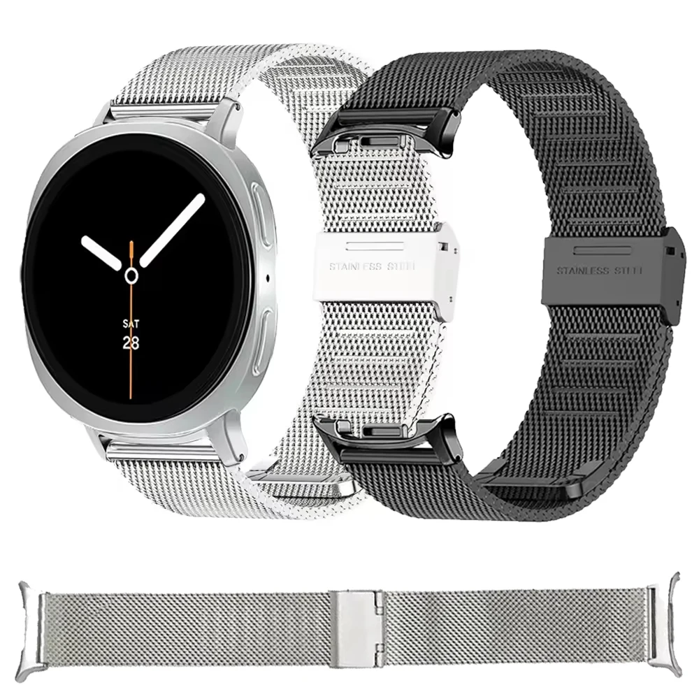 Edelstahlarmband für Samsung Galaxy Watch 9/8, 40 mm und 44 mm, Metallarmband im Mailänder Stil für Galaxy Watch 8 Classic, 46 mm, Armband.
