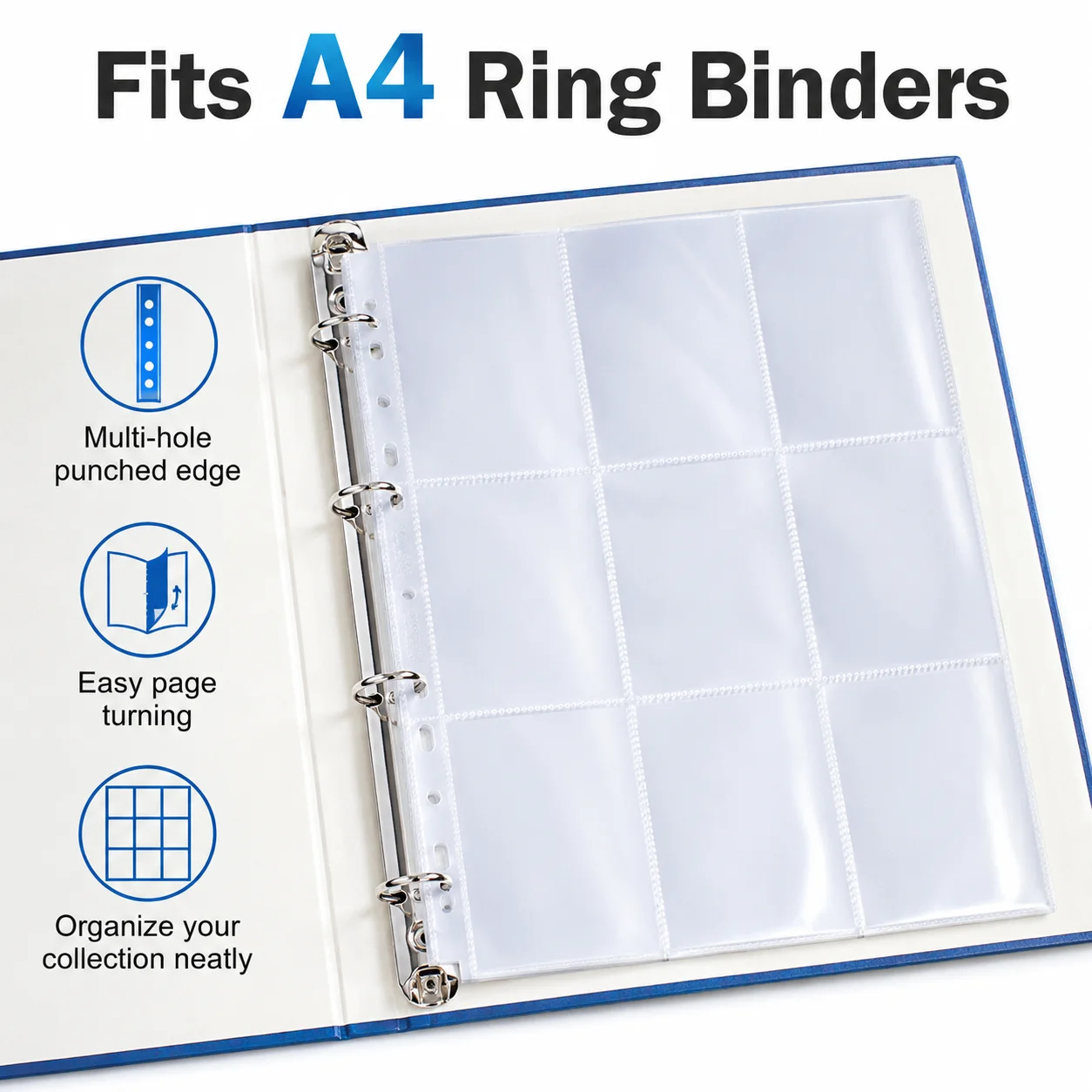 20 stuks A4 9-vakjes kaarthoud - Trading Card Binder recensie en prijs