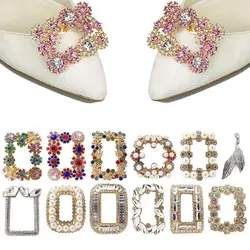 1PC European Fashion Crystal Shoe Clip Transformation Style Women's Shoes Decorations Rhinestone Charm Clothing Collocation