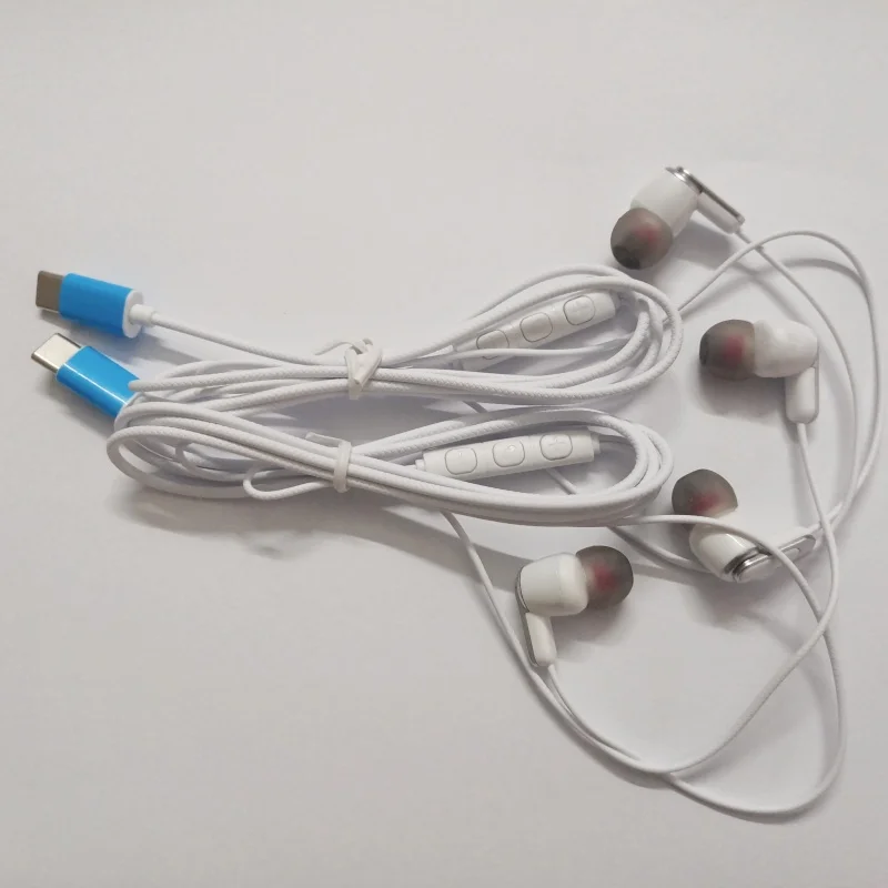 Para Samsung auriculares HiFi sonido envolvente en la oreja tipo C con control de cable tapones para los oídos con cable para Galaxy S24 S23 S22 Ultra Xiaomi
