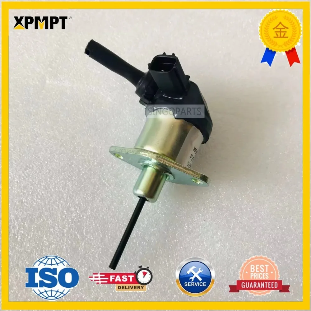 12V Fuel Stop Solenoid 1A021-60015 1A021-60016 1A021-60017 Compatible with Kubota Engine Solenoid Valve Switch