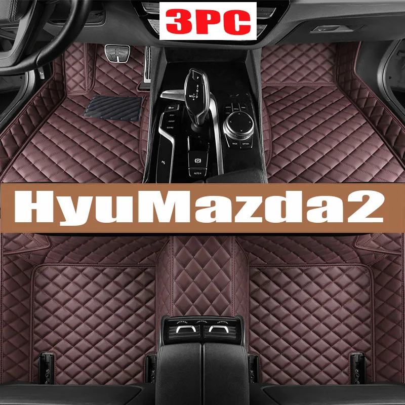 

Car Floor Mats For Mazda2 Mazda 2 Demio Toyota Yaris R DJ DL 2015~2022 Leather Mat Rugs Carpets Interior Parts Car Accessories