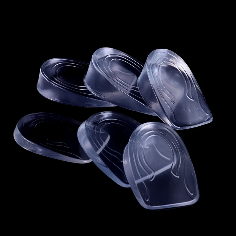 زوج واحد من أحذية رفع الارتفاع للرجال والنساء نعل داخلي بكعب من السيليكون لزيادة أطول #3