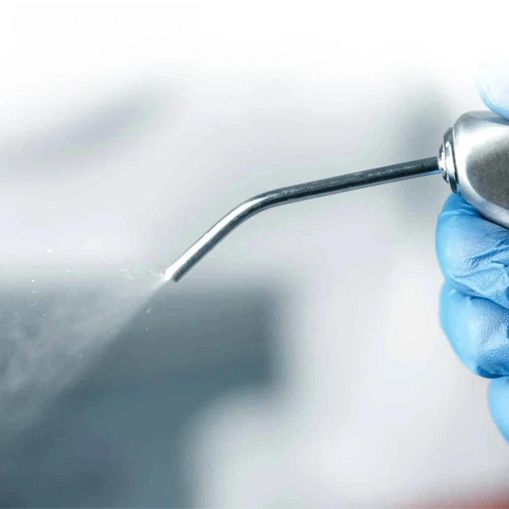 10/100Pcs Stainless Steel 3 Way Dental Air Triple Syringe for 3 Way Tube Syringe Spray Nozzles Tipsc Teeth Whitening Cleaning