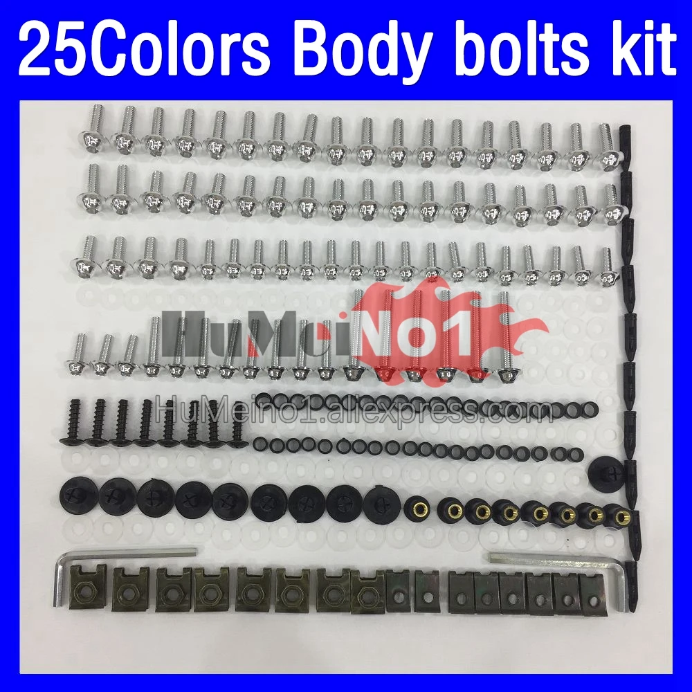 268ps Fairing bolts full screw kit For HONDA CBR600FS CBR600 CBR 600 F4 600F4 FS CBR600F4 99 00 1999 2000 Body bolt screws Nuts