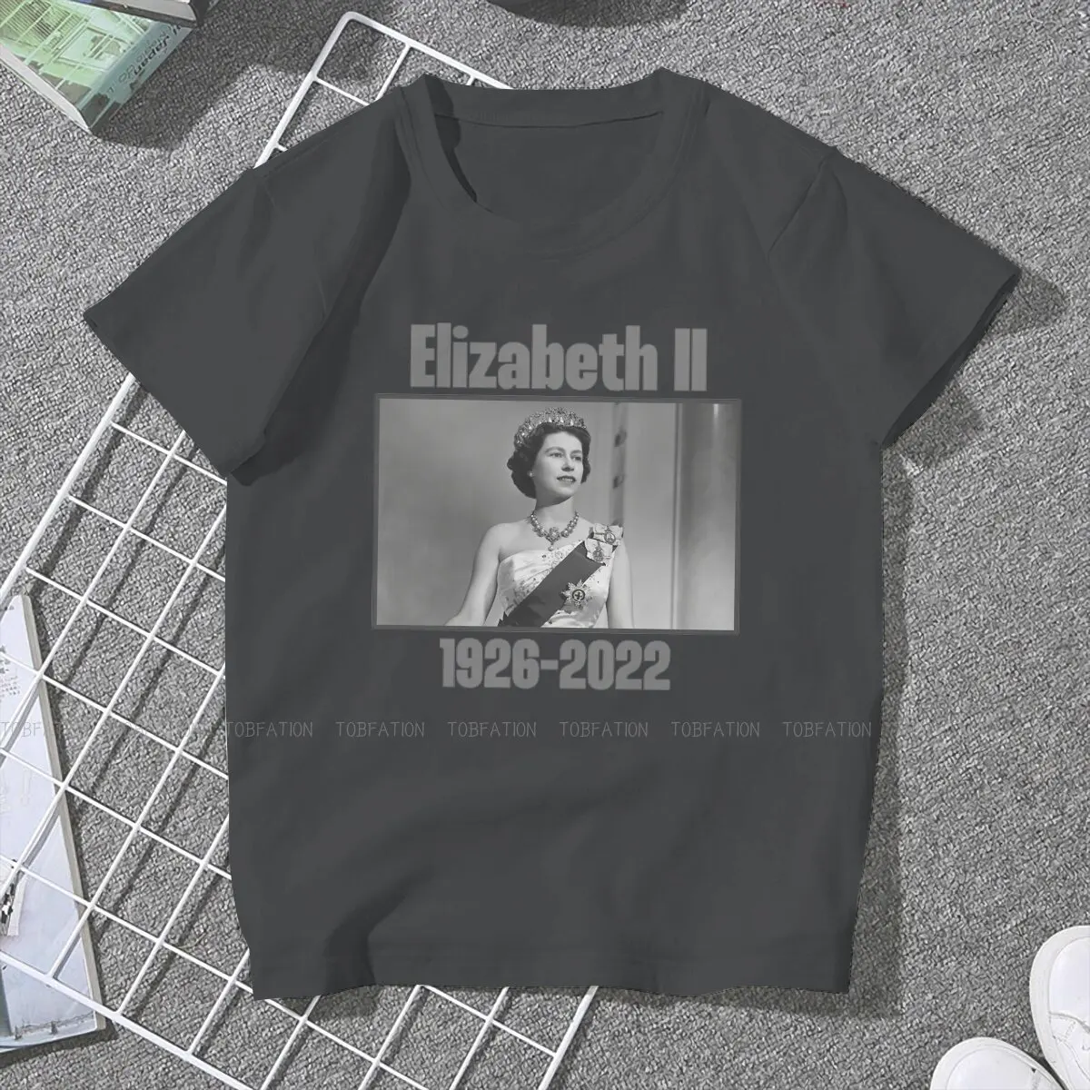 1926-2022 Classic Women's T Shirt Elizabeth II Ladies Tees Kawaii Cotton Tops Basic Tshirt Oversized 5XL Fashion