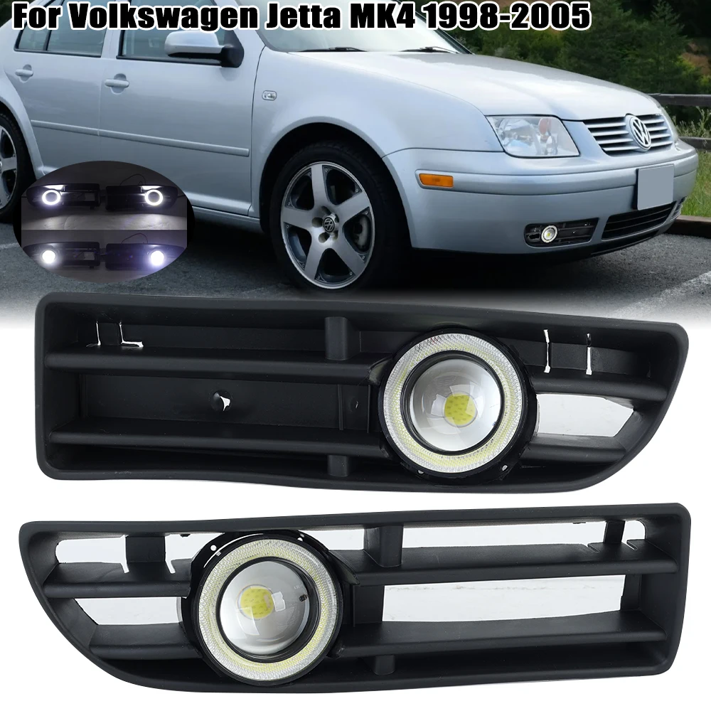 For VW Jetta Bora Mk4 1999-2004 Car Fog Light LED Front Bumper Grille DRL Lamp headlights Part Replacement Car Accessories