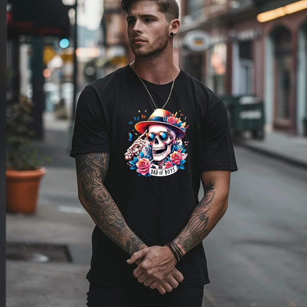 9 pezzi di teschi colorati luminosi adesivi termoadesivi trasferimento di calore decalcomanie per pressa di calore fai da te