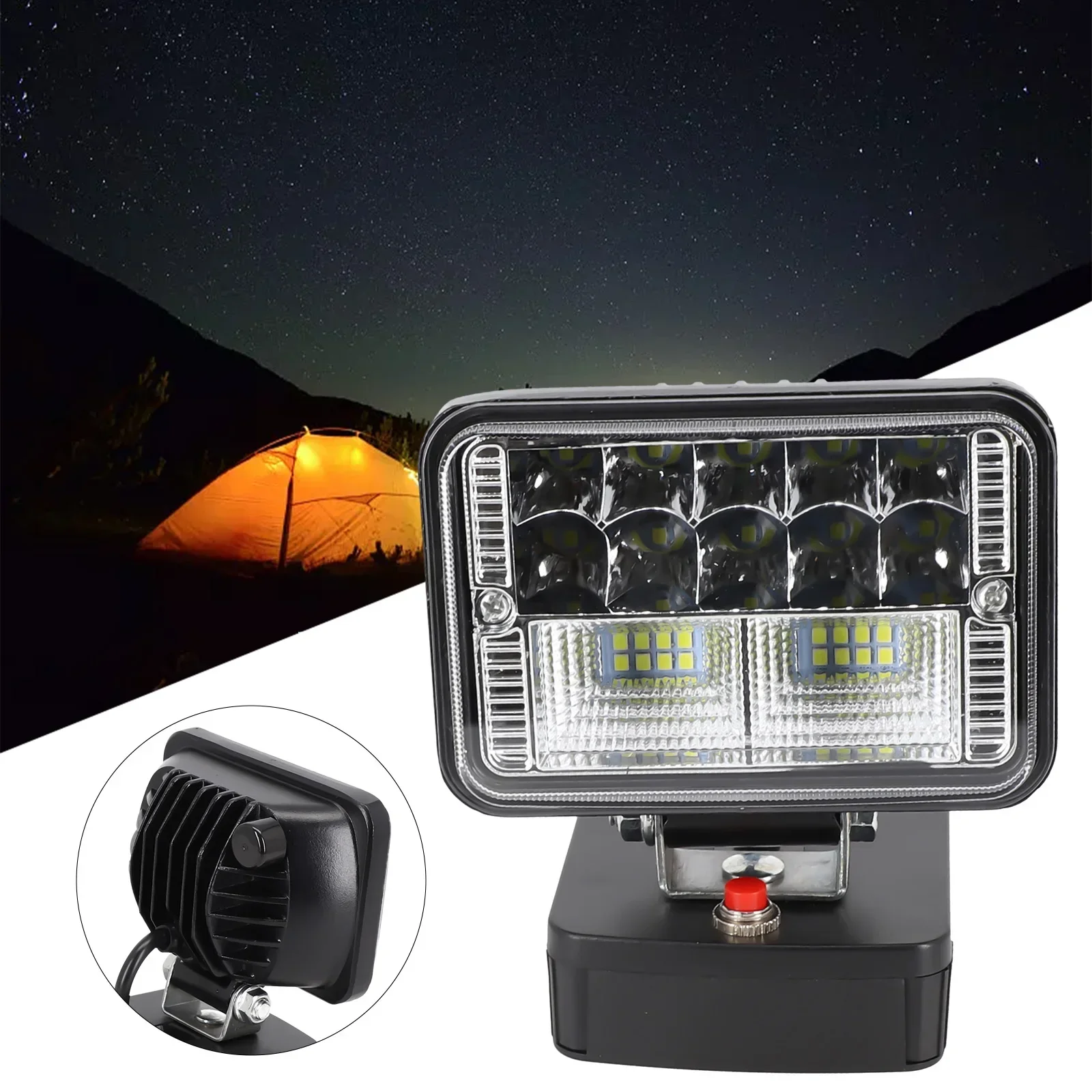 

Driving Work LED Work Light Parts Replacement Tool 1Pieces 30W ABS+PC Accessories Battery 18V Lithium-ion Battery